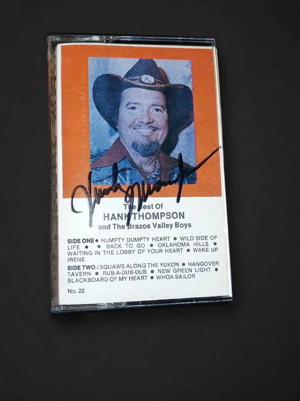 Signed Country Music Cassette Tape - Orange & White Album Cover